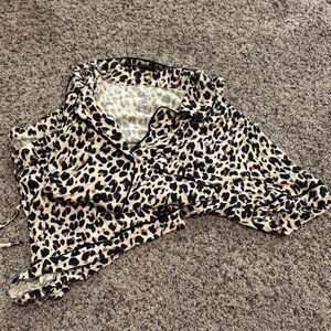 Auden Cloud Knit Sleepwear in Black and Tan